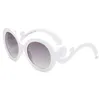 Óculos de sol 2022 Novos óculos de sol Roundl Women Women Gradie Vintage Gradiente Designer Sun Glasses Retro Girls Ladies Oculos de Sol preto branco G2302223