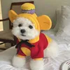 Chien vêtements animal de compagnie hiver une pièce pull à capuche épaissi vêtements chauds chiot vers le bas manteau tigre ours Kirky Schnauzer petit