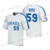 Maglie da baseball Team Israel 2023 Maglia da baseball WBC Joc Pederson Jake Bird Richard Bleier Brandon Gold Dean Kremer Kyle Molnar Bubby Rossman Robert Stock Zack We