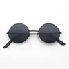 Sunglasses Women 2023 Round Men Retro Metal Frame Black Vintage Luxury Mirror Tiny Female Lens Sun Glasses