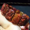 Strand Genuine Natural Red Pietersite Namibia Women Men Powerful Rectangle Beads Bracelet Stretch 20x13mm Certificate