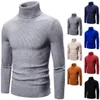 Мужские футболки осень и зимний свитер с водолазкой мужской корейская версия повседневная вязаная рубашка Allmatch 230223