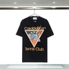 Kazabaş Tişört Yaz Moda Erkek Tasarımcıları Tshirts Uzun Kollu Üstler Luxurys Mektup Pamuk T-Shirts Giyim Polos Kısa Kollu Yüksek Nitelikler Giysileri