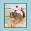 Saç Aksesuarları Çocuklar Kızlar Büyük Bow Headwrap Band Bebek Kız Pamuk Kafa Bantları Bebek Bebekler Moda Saç Bantları Güzel Dhzpj