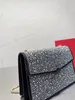 Дизайнерская сумка женщин бренд сумки с полной буровой модой на одно плечо сумку для цепочки в молнии дизайнерский кошелек Crossbody Bag Luxury Sumbag Summer Высокое качество