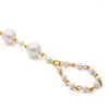 Anklets Vintage Multi-layer Imitation Pearl Yoga Anklet Ladies Bohemian Fashion Foot Beads Ankle Bracelet Toe Beach Jewelry