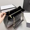 10A CC Bag Bag Wallets 22Ss Luxus GST Totes s Top Kaviar Kalbsleder Klassisch gesteppt kariert Gold und Silber Metallkette Schulter Designer Damen Outdoo