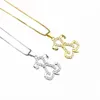 Pendant Necklaces SUNSLL Gold/Silver Color Copper Necklace White Cubic Zirconia Unique Tiny Dog Shape For Women Jewelry Gift