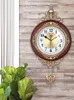 Relógios de parede luxuosos decacheacteristics moda swing relógio rústico mudo moderno pêndulo quartzo de qualidade vintage