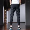 Мужские брюки Black Joggers Sport Men's Casual Loolweight Slim Fit Pencil Fashion Вышивая вышива