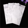 Big Size Plastic Clear Packaging Bags For Jewelry Electronic Products Display Dustproof Zipper Lock Package Bags With Hang Hole 13*24cm 100pcs