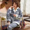 Indumenti da notte da donna Autunno Donna Inverno Velluto corallo Manica lunga Pigiama femminile Set Pigiama sexy caldo spesso Pigiama per ragazze Femme Homewear