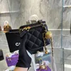 Роскошная сумочка мини -модные винтажные бархатные мешки с плечами женщины ягнят кожаный кошель