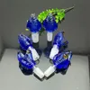 New Blue Cobra Bubble Head Glass Bongs Pipe à fumer en verre