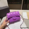 CC Torba Inne torby wielokolorowe mini designerka torba crossbody Flap Pure Color Owska owcała klasyczna torebka Mała złote regulator torba na ramię