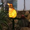 Le jardin solaire allume la lampe d'ornement d'animal de figure de résine de lumière de paysage pour la passerelle extérieure de pelouse