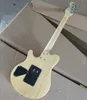 6 strings natuurlijke houten kleur elektrische gitaar met vlam esdoorn fineer esdoorn fretboard aanpasbaar