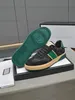 Double G Retro Sneakers Дизайнерская обувь Туфли в три полоски Коричневый Зеленый Черный Камуфляж Трикотажные кроссовки нескользящие Мужские и женские туфли с пчелиным принтом