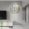 Настенные часы персонализированные простые черные фанки -часы цифровые уникальные 3D -раунд роскошной роскошный Reloj de Pared Modern Design WW50WC