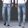 Jeans da uomo firmati Collezione di abbigliamento da uomo autunno nuovi jeans ricamati pantaloni gamba micro elastica AJDG G11Z