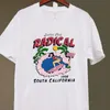 Zweiteilige Damenhose 1 Stück Radical South California Animals T-Shirts Weiche Baumwolle Sommer Damen T-Shirts Streetwear Easy Fit Femme Vestidos Drop 230224