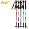 Trekking Poles Pioneer Trekking Ski Pole Walking Stick Justerbar vandring Alpenstock Shock Aluminium Climbing Skiing Camping Telescopic Cane J230224