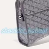 Damen Herren Luxus Organisieren Goya JOUVENCE Kulturbeutel Tasche Designer Wash Kosmetikhandtasche Kofferraum Geldbörse Umhängetasche Umhängetaschen mit Metallreißverschluss Geometrisches Muster