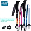 Vandringsstänger pionjär 2 stycken kolfiber vikbar vandring pole ultra ljus justerbar rese vandring nordisk promenad stick 1pcs2pcs j230224