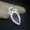 Подвесные ожерелья Hermosa Jewelry Gemstone Natural Ammonite Jasper Amethyst Topaz Silver Color Ожерелье для женщин подарки 20234607