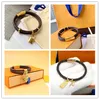 Designer l￤derarmband f￶r m￤n kvinnor m￤rke lyxiga smycken guldl￥s armband m￤n h￤nge tiger kvinnlig 17 cm 19 cm 21cm