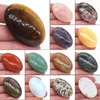 Figuras decorativas al por mayor 1.8 "Preocupación Palma Piedra Cuarzo Cristal Bolsillo Piedra Natural Reiki Curación Energía Meditación Masaje