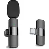 K11 2.4G Mini Mikrofon Klip Kavur Canlı Kondansatör Mikrofonları Lavalier Kablosuz Tiktop Youtube Ses Yeniden Yaratma