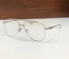 Retro klasyczne okulary optyczne 8162 Pilot Metalowa rama prosta i elegancki styl wysokiej klasy przezroczyste obiektyw przezroczyste okulary