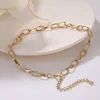 Chains 2023 Trendy Gold Color Chain Necklaces For Women Punk Collar Boho Chokers Jewelry Aesthetic Thick Necklace