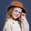 Güneş gözlükleri çocuklar mavi ışık engelleme gözlükleri kızlar silikagel kare gözlükler çerçeve çocuklar anti bilgisayar telefon oyun çalışması gözlük gözlükleri