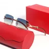 Carti-Brille, Herren-Sonnenbrille mit Farbverlauf, Luxusbrille, Vollformat-Brille, modisch, schlicht, großer quadratischer Goldrahmen, UV400, Strandshow, Luxus-Sonnenbrille