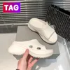 Croc Pool Slide sandals مصمم النساء النعال باريس المطاط منصة الشرائح أحذية أسود مشرق الوردي الأبيض أحذية رياضية فاخرة رجالي إمرأة الصيف صندل الشاطئ