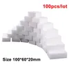 100 st/lot Melaminsvamp Magic Sponge Eraser Melaminrengöringsmedel för kök Kontorsbadrum Hem Nano rengöringssvampar 10x6x2cm