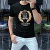 Neue Luxus männer T-Shirts jungen T-shirt männer hemd 2023 Frühling Sommer Brief Pailletten stickereiT shirts