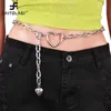 Ceintures Mode Amour Taille Chaîne En Métal Ceinture Coeur Creux Ceinture Pour Robe Pantalon Décoration Accessoires Femmes Fille Punk Hip Hop Ceinture Z0223