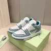 أحذية مصممة OW Office Sneakers رجالي النسائية أحذية شقق منخفضة مقطوعة المدربين الجريين في الهواء الطلق تصميم الأسهم منصة أحذية رياضية من Zapatos de Mujer