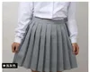 Skirts summer Student Pretty Fashion Women Mini Skirt Women Solid Stripe lolita Pleated Skirt 230223