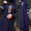 Casual Dresses Abaya Arabic Lace Muslim Dress Women Turkey Islam Prayer Caftan Marocain 2023 Winter Spring Clothes Vestidos