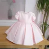 Robes de fille bébé Princesse espagnole lolita robe de bal Bowknot design perlé de mariage fête d'anniversaire Baptême robe fille Pâques A2431 W0224