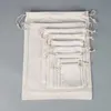 100pcs Drawable Linen Cotton Bag Wedding Gift Bags Pouches Retail Drawstring Pouch Jewelry Packaging Christmas Decor242P