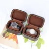 Watch Boxes Small Portable Box Square Round Fashion Microfiber Leather Storage Exquisite Packaging Display Props