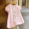 Mädchenkleider Kleinkind Sommer 1 Jahr Geburtstag Neugeborene Taufe -Prinzessin Kleider für Baby Kinder Blume Taufe Baby Kleidung Kinder Tutu W0224