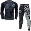 Mäns spårningsdräkter Men's Fitness Running Tights Men's Jogging Bodybuilding Leg Gym Compression Jogging Pants Z0224