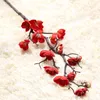 Decorative Flowers 200pcs Plum Cherry Blossoms Silk Artificial Plastic Stem Sakura Tree Branch Home Table Decor Wedding Decoration Wreath