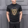 T-shirts pour hommes Casual Street Hommes Pull à col roulé Hip Hop Mode Slim Manches courtes Été Haute Qualité Tricoté T-ShirtMen's